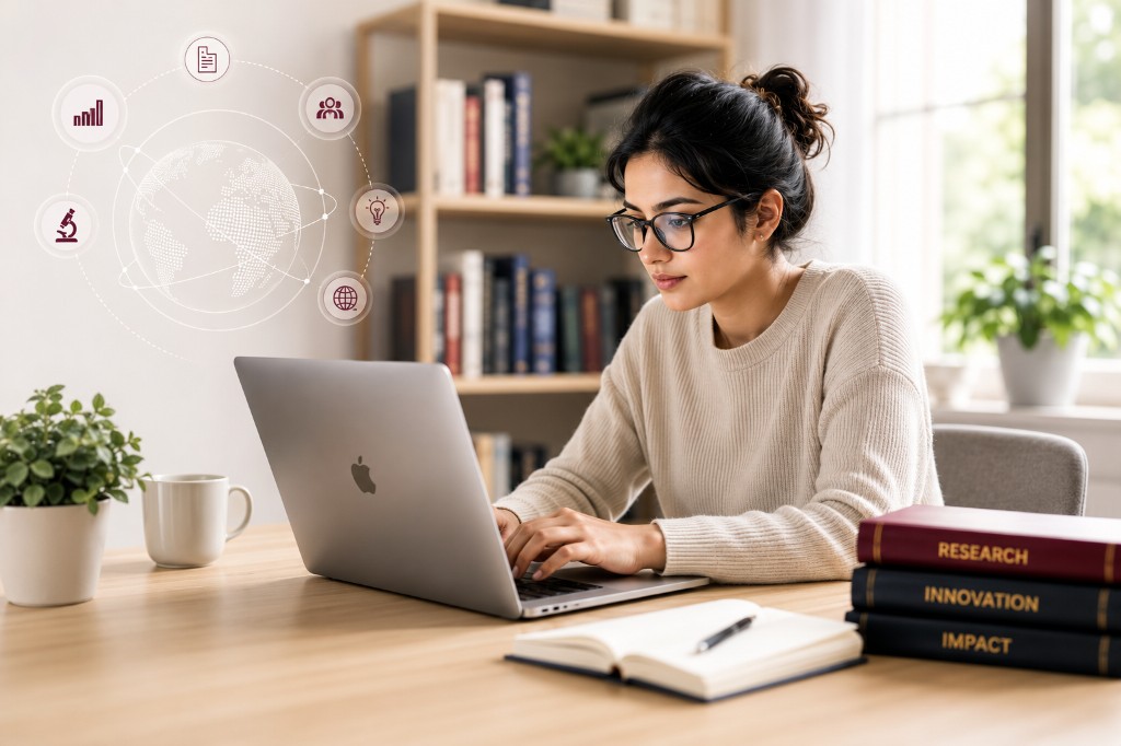 Researcher using ResearchSphere